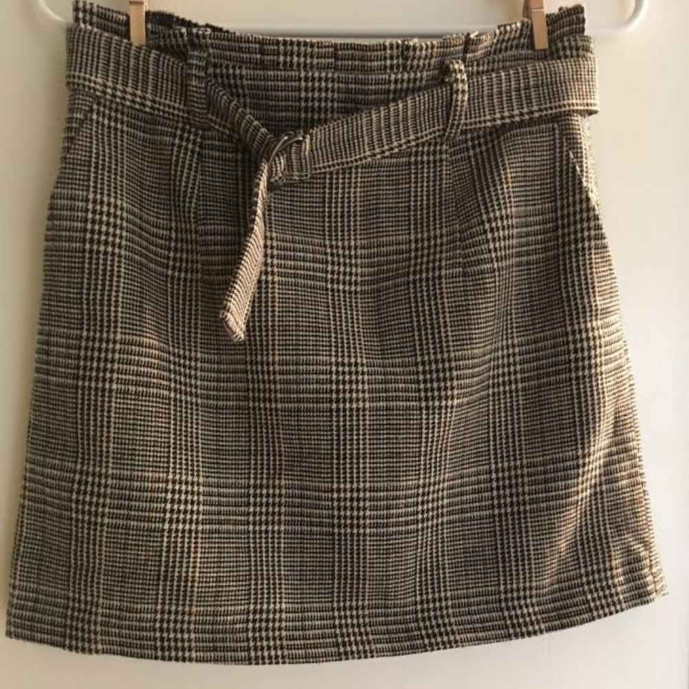 Forever 21 Plaid Checked Skirt